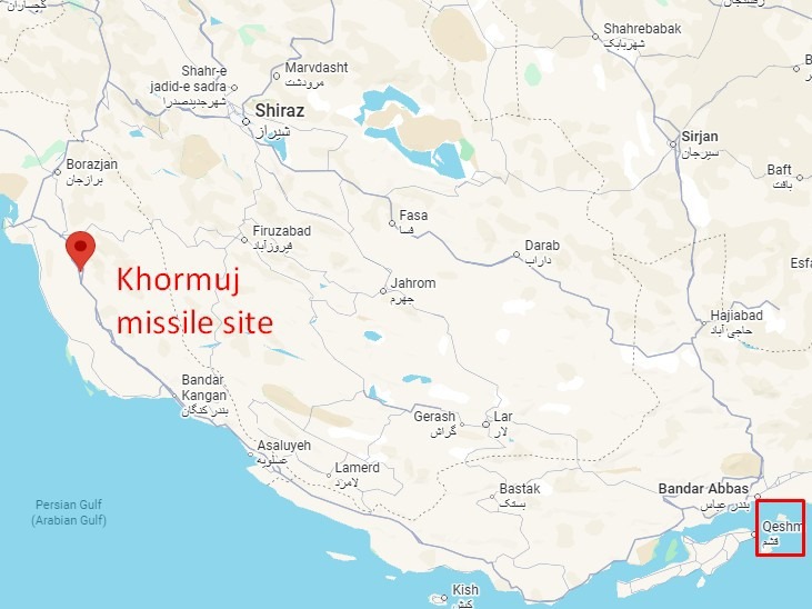 Khormuj missile site attack 08 July 2026